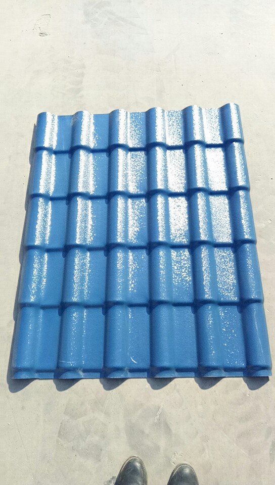 淄博振能复合材料有限公司蓝灰色仿古瓦