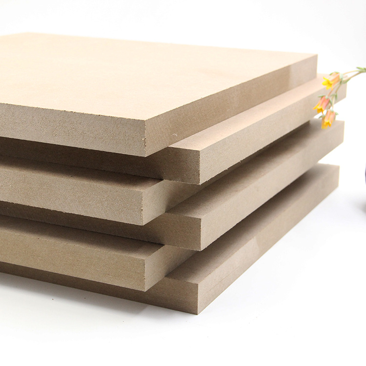 吉诚木业 厂家直销20mm中纤板中高密度板板材 可定制三聚氰胺板