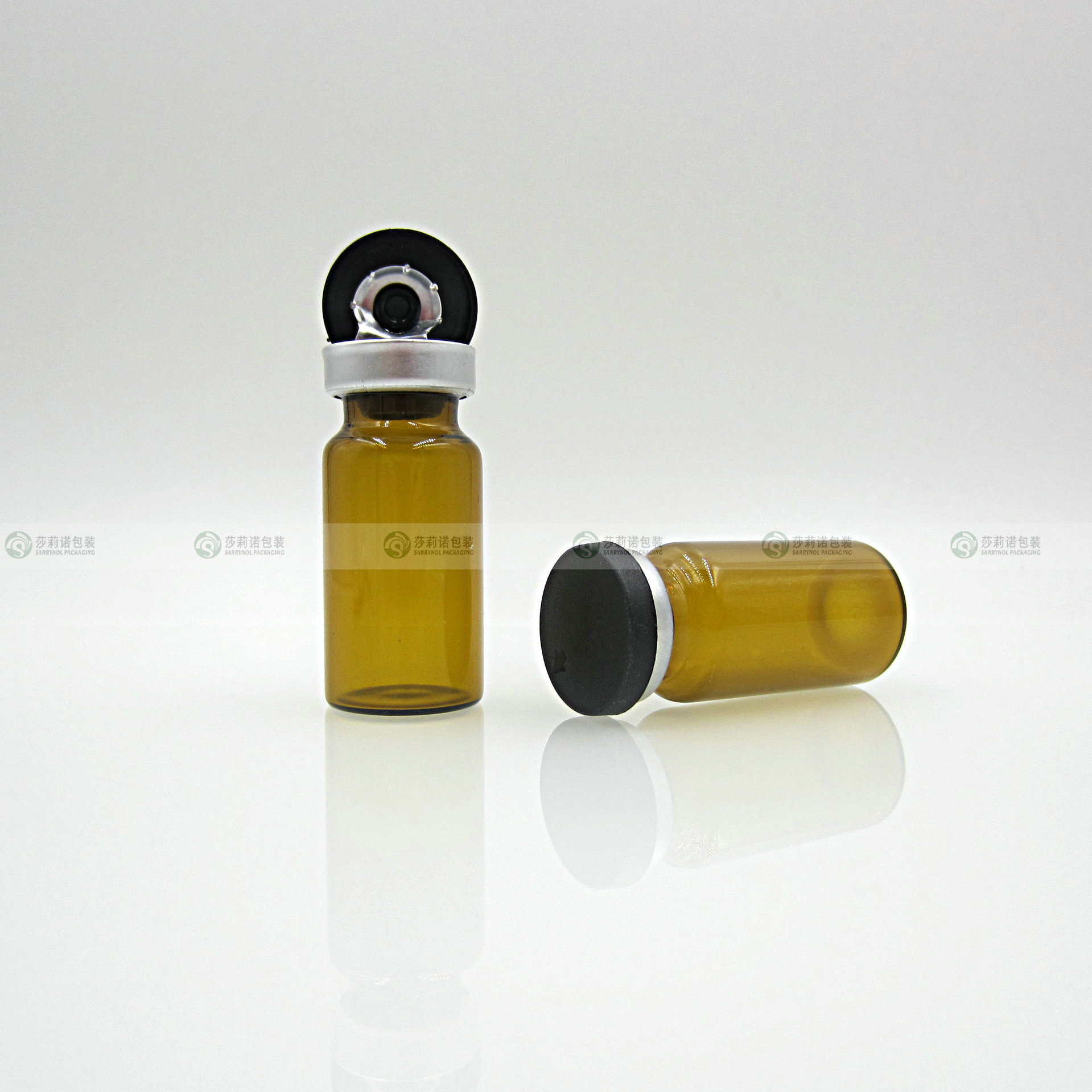 铝盖玻璃瓶 西林瓶定位盖 20牙黑色 多色可选 压盖圆滑