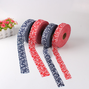 幼教配件用diy小碎印花包边条花中国风幼教装饰布条青花布条厂供