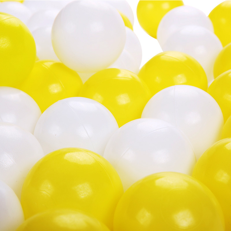 环保塑料加厚白色波波球海洋球宝宝彩色无毒儿童室内塑胶玩具球