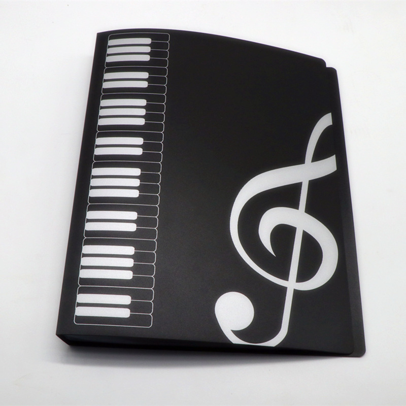 吉他谱夹 80页插页夹 a4资料 乐谱文件夹 五线谱夹 钢琴谱子夹