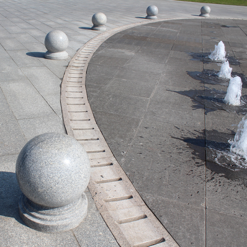 公园/广场/楼盘小区/公司用挡车石 圆球型阻车石