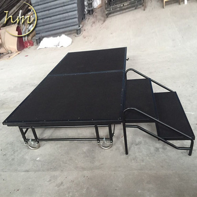 【jh-wt12】批发出口黑色地毯折叠舞台 活动折叠舞台