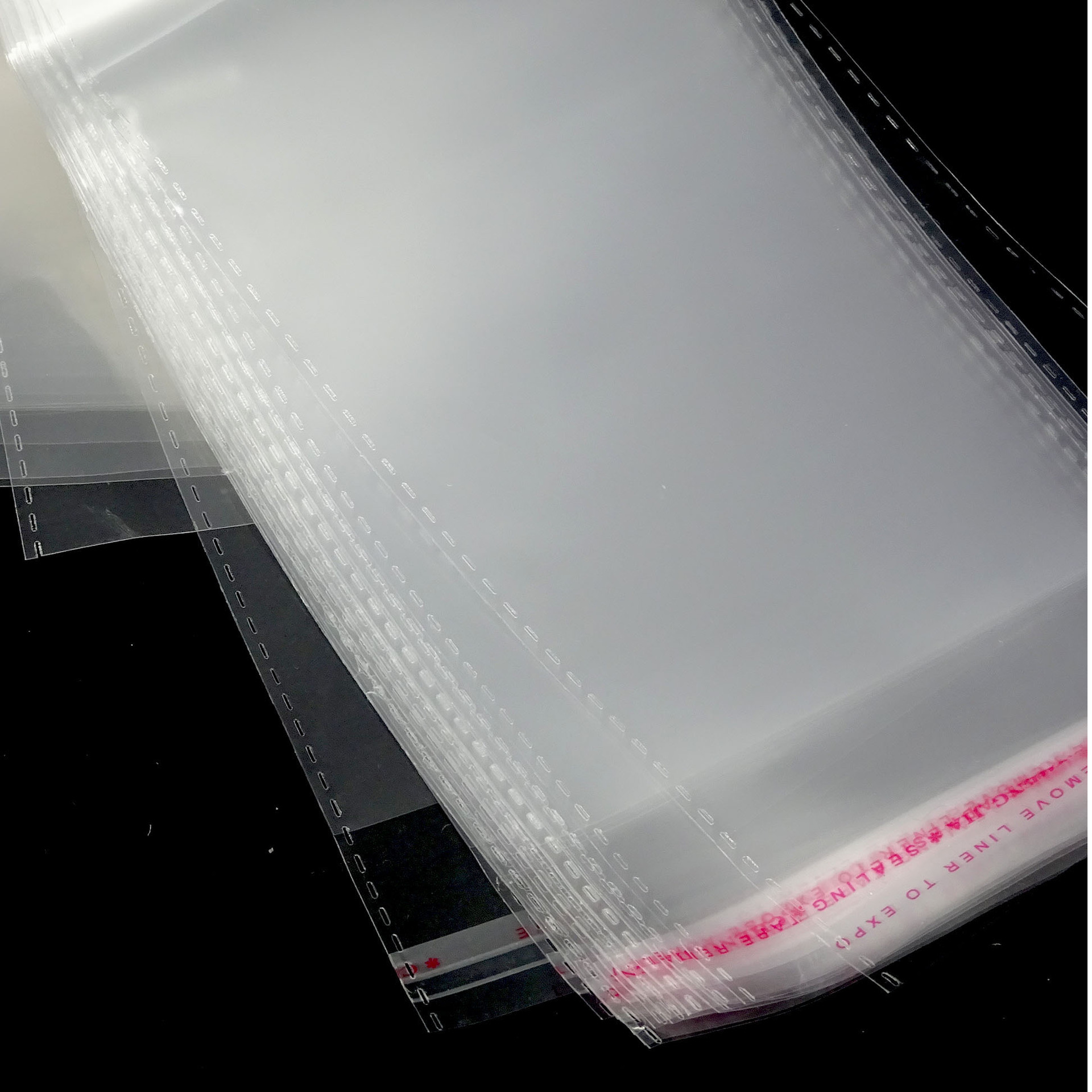 工厂批发定制opp不干胶自粘袋透明塑料包装袋自封袋印刷卡头logo