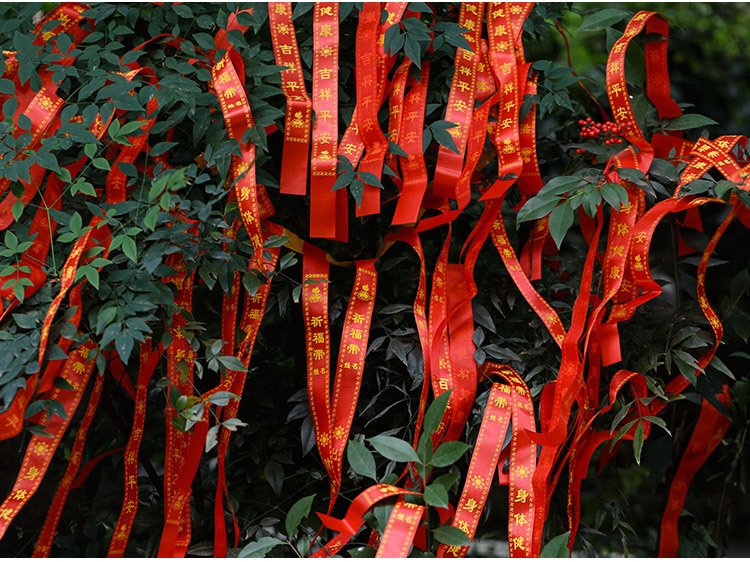 祈福带红色寺庙许愿带红布带吉祥红丝带用品100条起拍