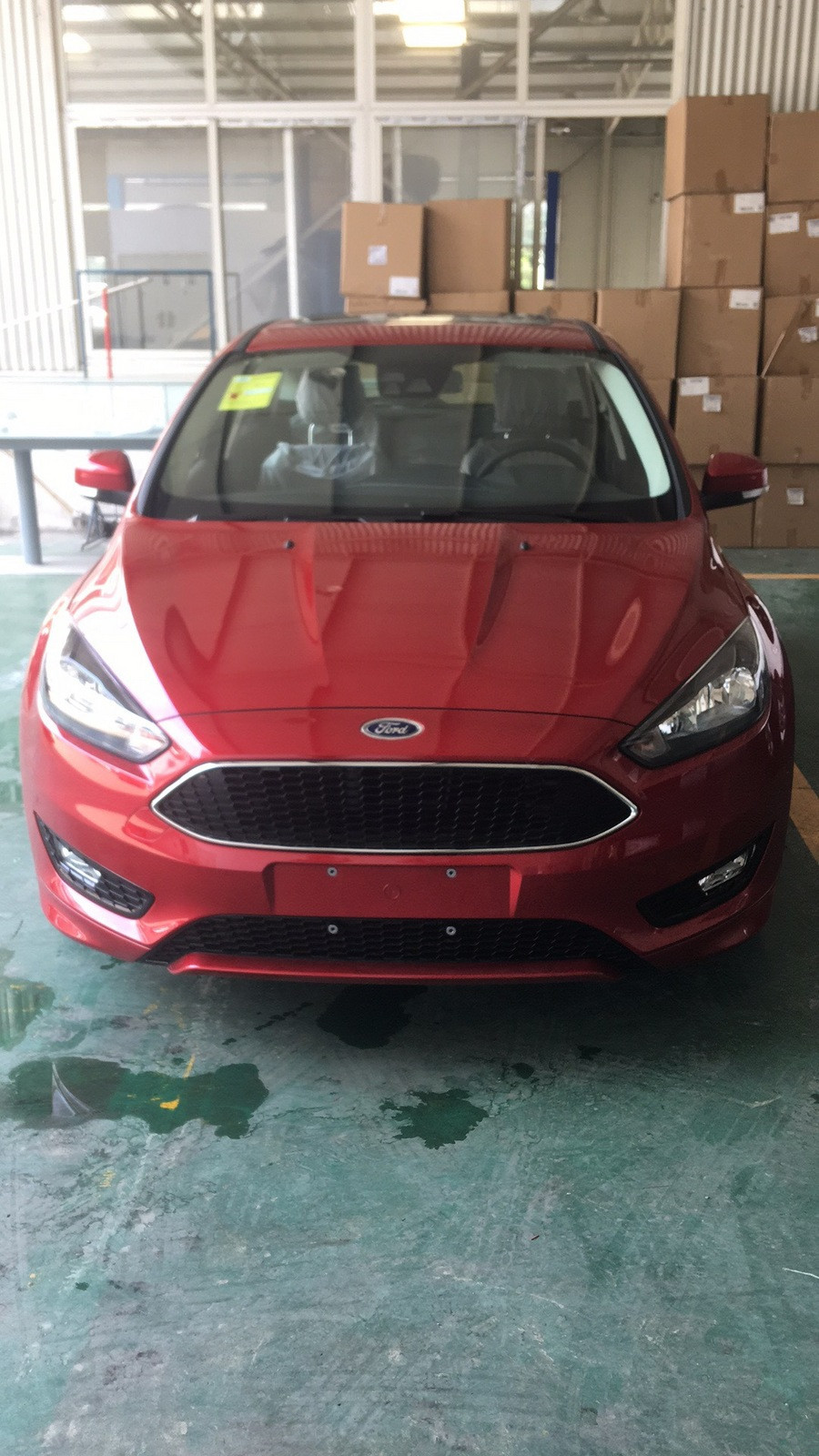 车型帅气颜色一定要骚糖果红全新福克斯提车