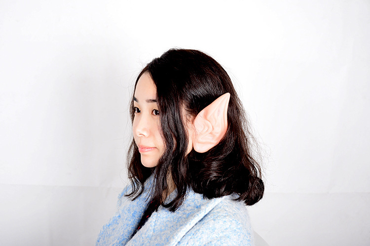 精灵耳朵神奇女侠化妆舞会道具 仿真耳朵 小妖精耳朵 尖耳朵cos