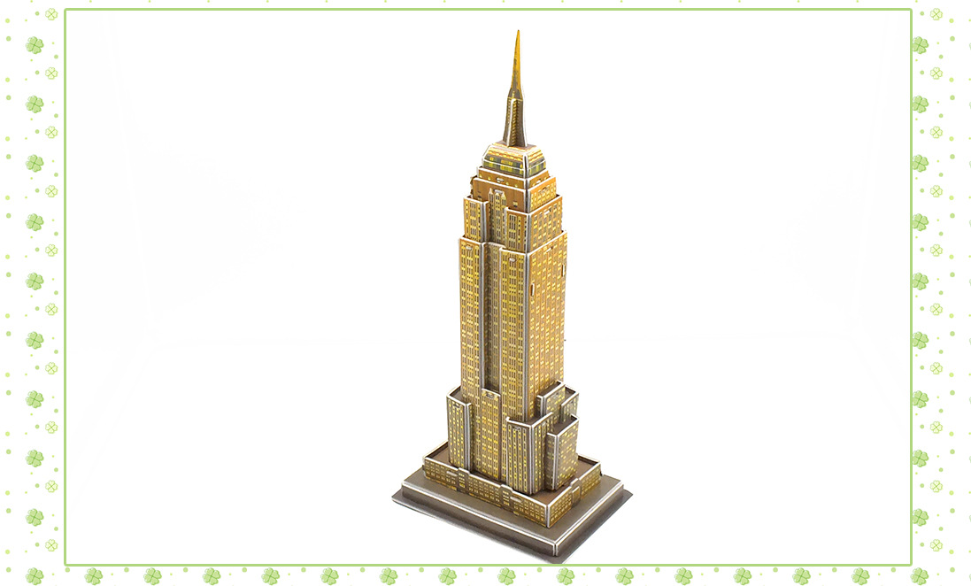 3d立体纸模拼图 世界建筑纽约帝国大厦儿童益智diy拼装模型玩具
