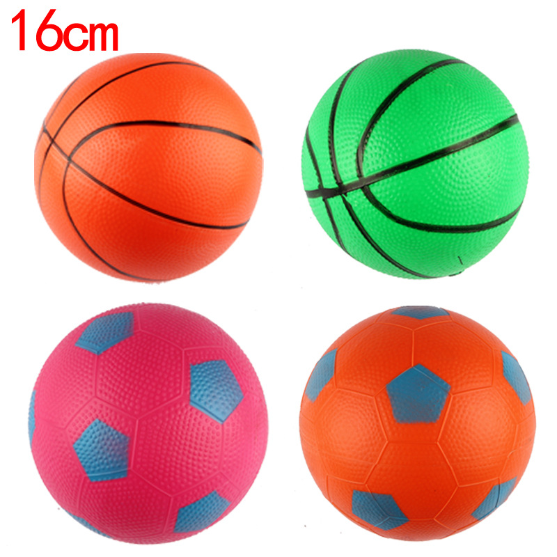 Factory Direct Sales Wholesale Children's Inflatable Toys Small Blue Ball 16cm Rubber Ball Kindergarten Football Stall Hot Sale