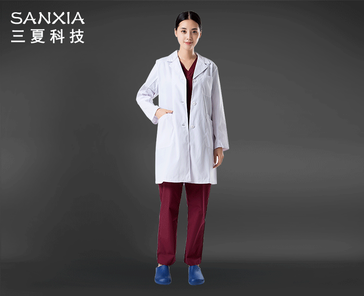 韩版美容服半永久整形服口腔牙科医生服男女白大褂秋冬长袖医师服
