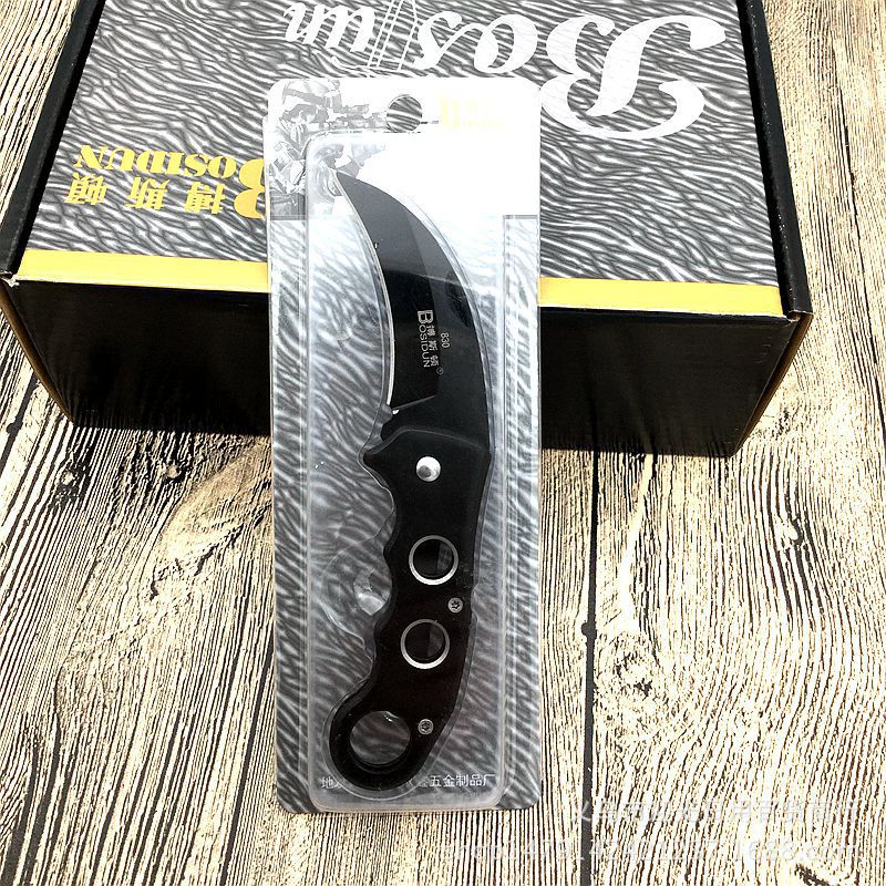 Supply Boston Portable Stainless Steel Folding Sharp Fruit Knife 10 Yuan Store Boutique Hot Sale Wholesale