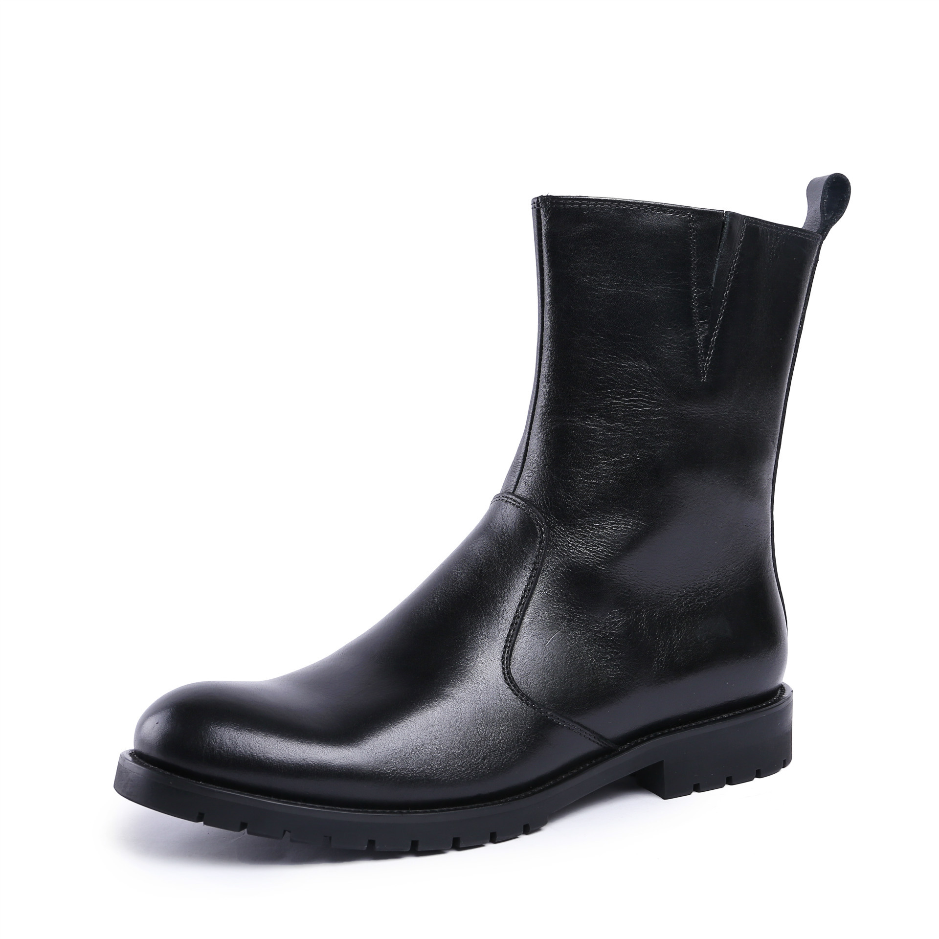 潮流男士皮靴中邦皮靴大块牛皮打造纯皮单靴舒适养脚工作穿