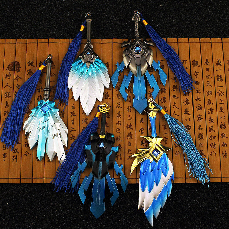 王者周边 诸葛亮武陵仙君扇子武器指尖陀螺 合金兵器