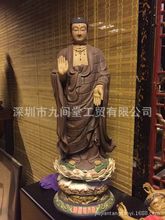 大如来佛祖释迦牟尼石湾陶瓷公仔中式禅意冯志伟招财镇宅手工