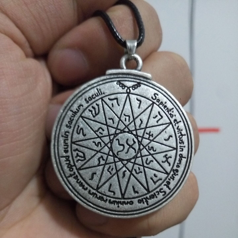 维京饰品五金水晶护身符所罗门密封吊坠密封爱情kabbalah异教首饰