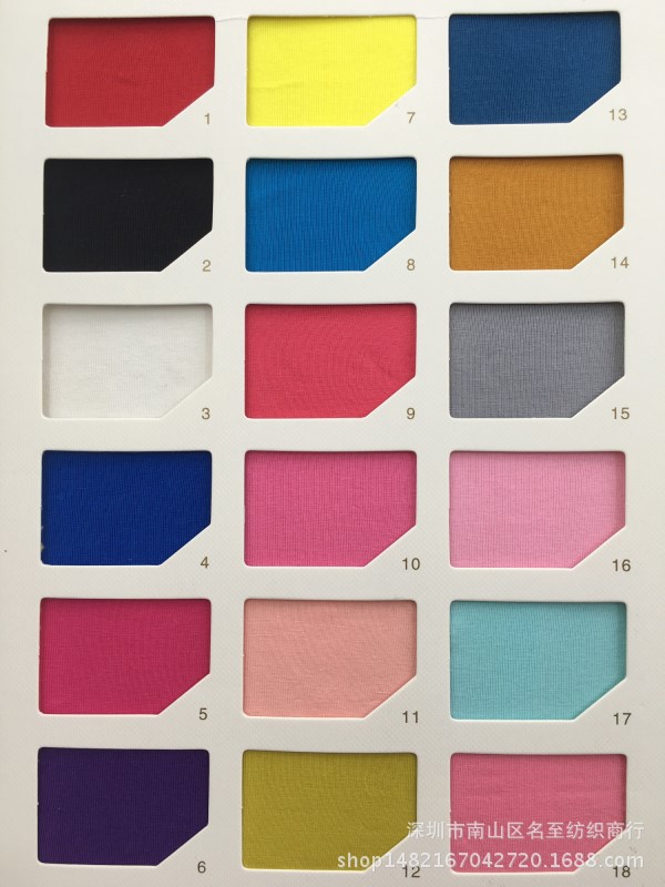 现货直供加厚32s精棉拉架蚀毛精梳棉莱卡单面面料t恤时装休闲布料