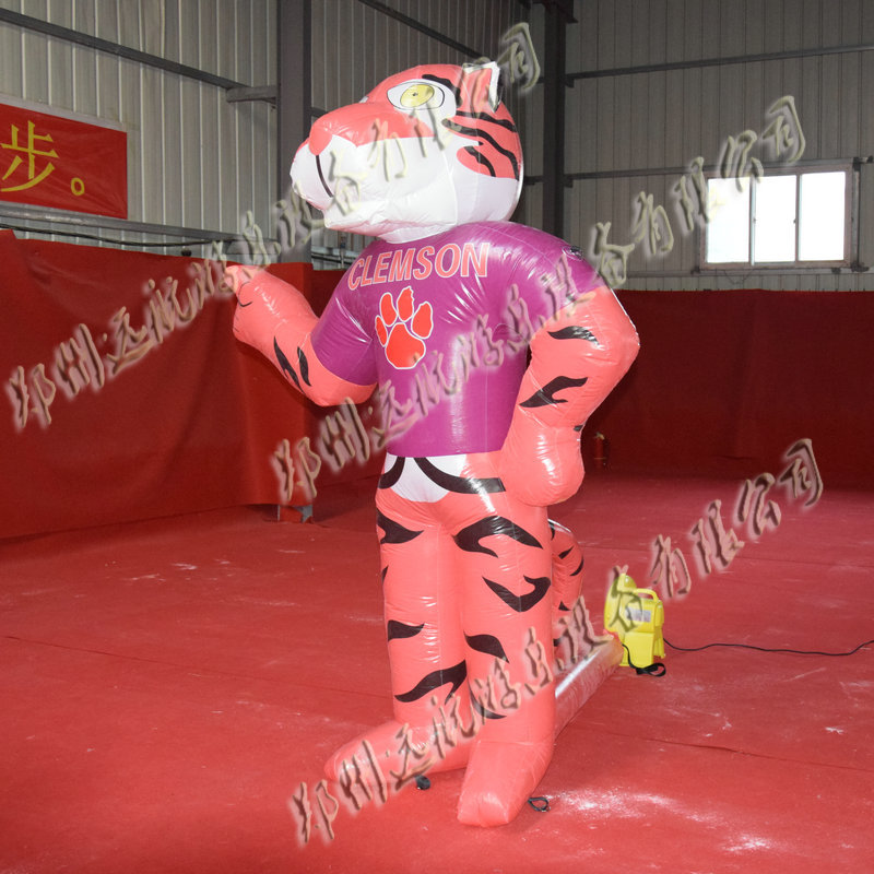 新款充气老虎气模 定制老虎卡通模型 小型充气模型