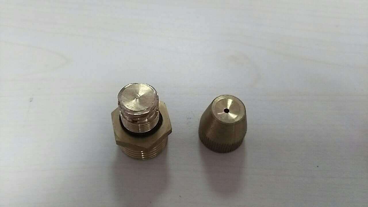 可调远程黄铜雾炮喷嘴除尘喷头造雪机喷嘴雾化工地除尘喷头