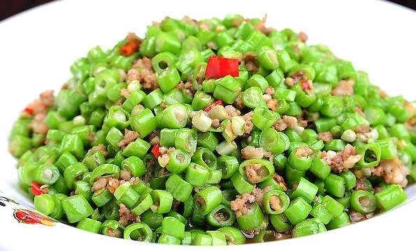 豆角肉末