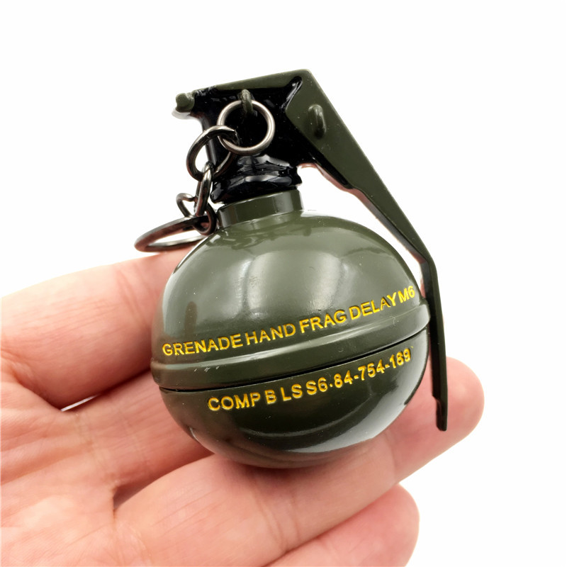 手雷钥匙扣_求生碎片手雷合金武器模型晚上吃鸡钥匙扣 - 阿里巴巴