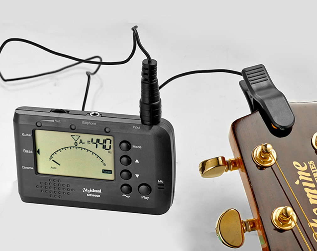 吉他配件调音器 吉他调音器节拍器三合一 校音 节拍 定音