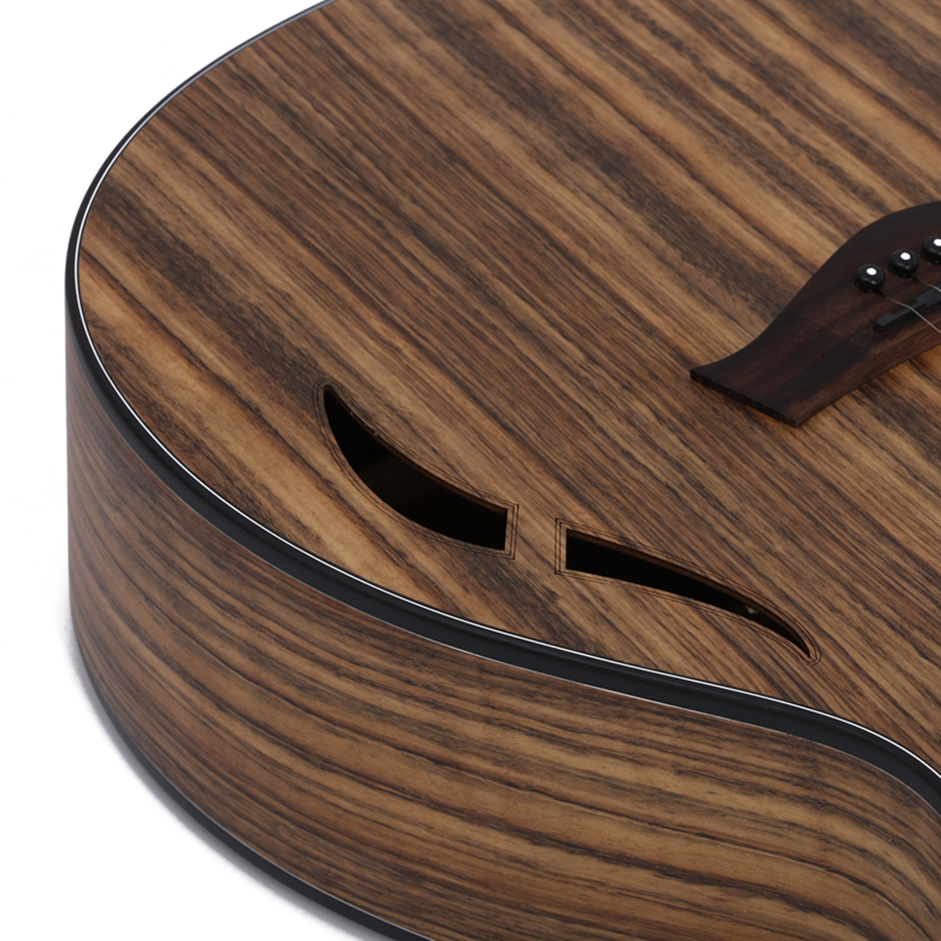 工厂直销40寸纯手工全胡桃木黑桃木核桃木民谣吉他guitar贴牌订制