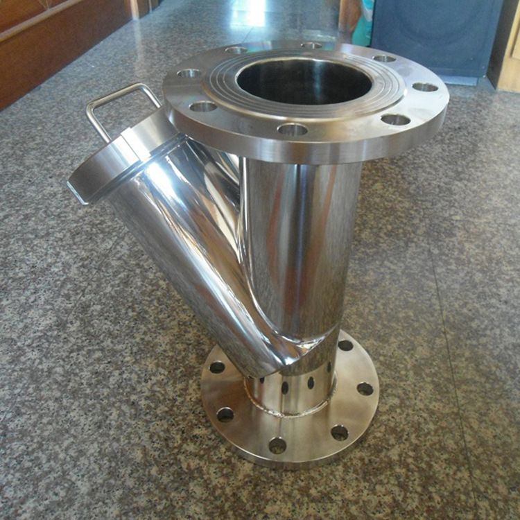 和豪直供316 304不锈钢卫生级法兰式快装式活接式y型过滤器