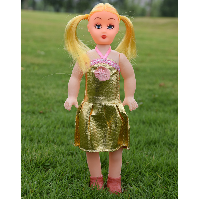 29公分金发空心关节可活动胖洋娃娃布娃娃
