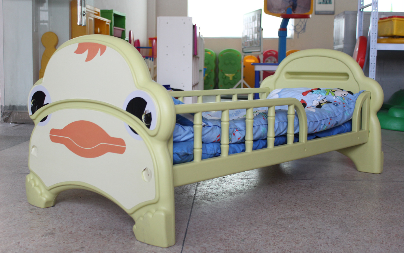 幼儿园专用午休床宝宝可爱床叠叠床带护栏家用小床上下铺