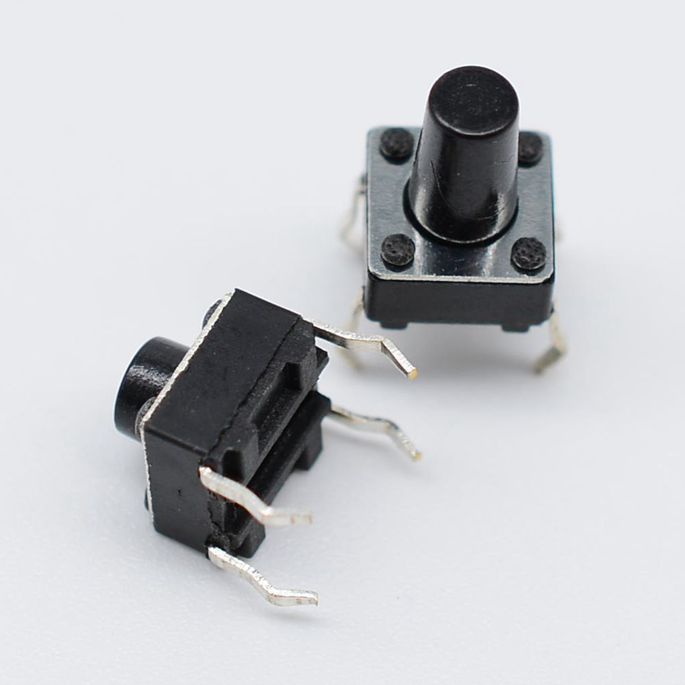 轻触开关6*6四脚插件环保耐高温 6*6*4.3 6*6*5插件电磁炉开关