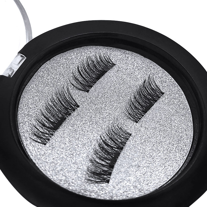 24p磁铁假睫毛magnetic eyelashes 免胶3d假睫毛磨尖磁铁睫毛