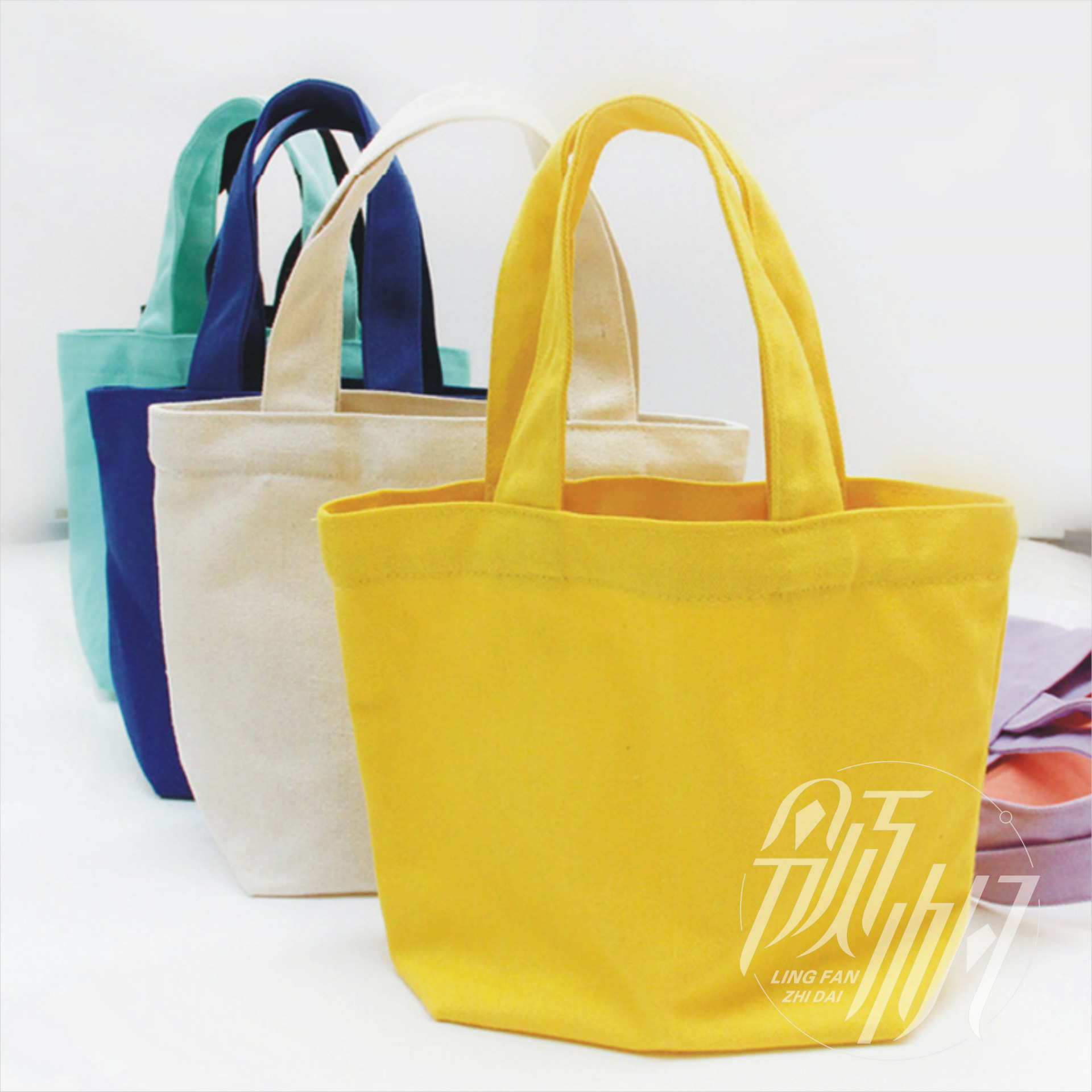 棉布袋定做 彩色通用帆布袋 厂家专业定做彩色帆布包可印图案