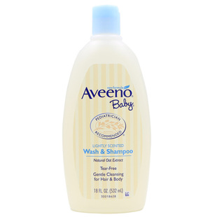 正品aveeno艾维诺婴儿天然燕麦洗发沐浴二合一532ml 母婴洗护用品