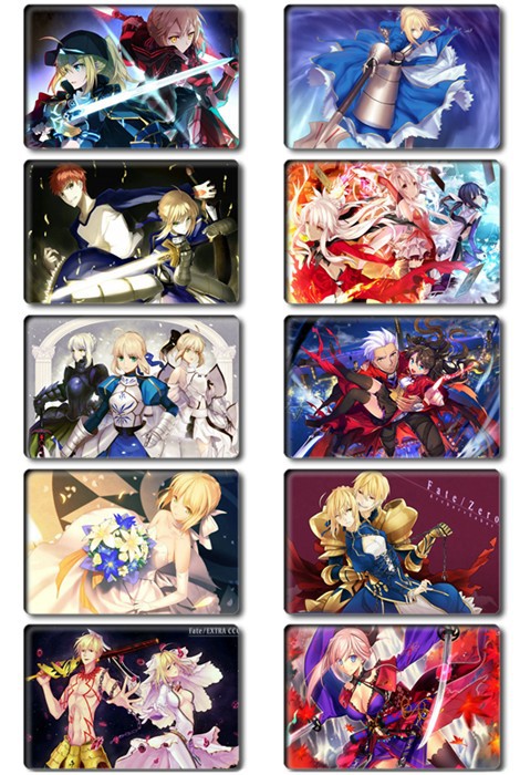 动漫fate卡贴命运之夜saber卡贴学生礼品饭卡磨砂/水晶卡贴