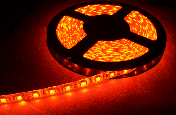 厂家直销led5050贴片灯带rgb七彩 低压12/24v防水软灯条 高亮