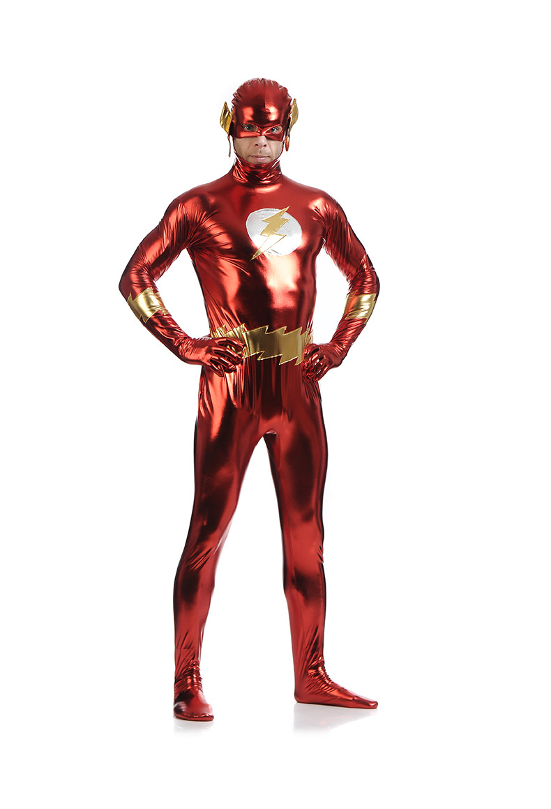 舞台服,表演服-亚马逊涤纶演出服cosplay theflash闪电侠万圣节动漫..