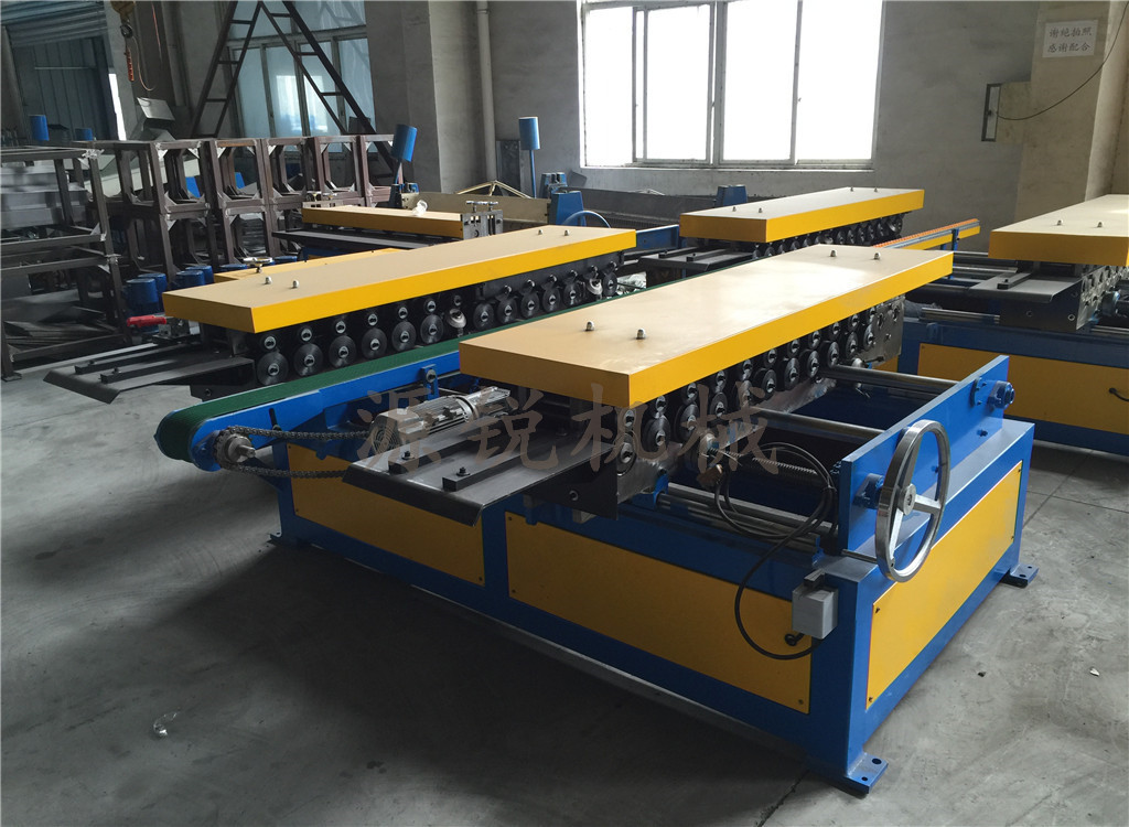 【源锐】双联动共板法兰机 风管五线双机共板法兰机成型机