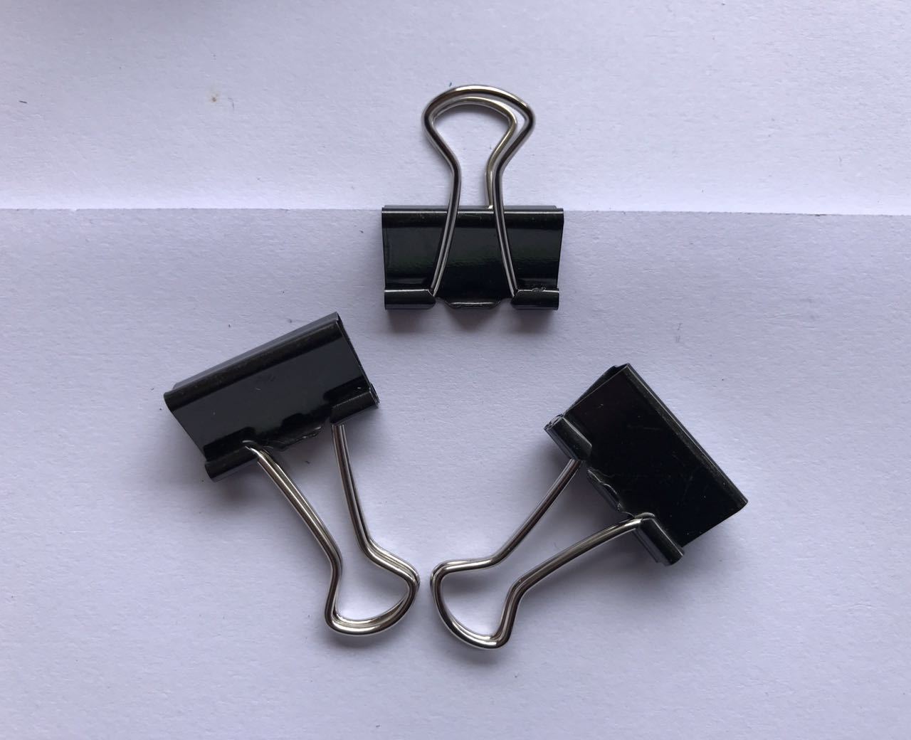 钻石牌黑色长尾夹 5#/燕尾夹 文件票夹子