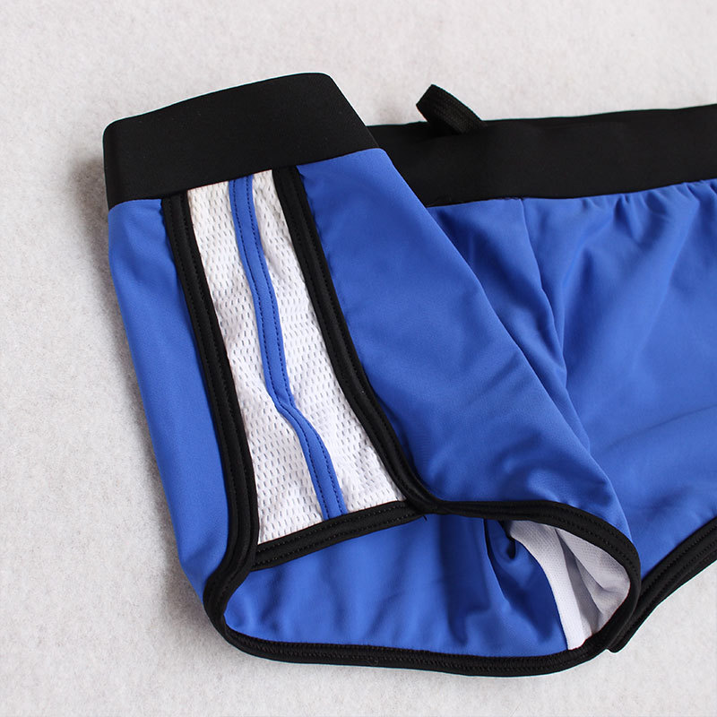 厂家处理男款泳装三色可选男士平角泳裤四角游泳裤锦纶面料泳裤男