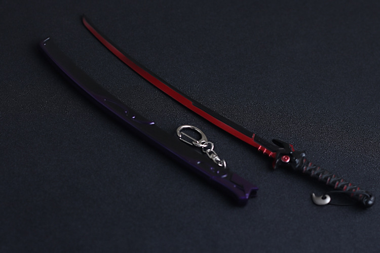 源氏邪鬼短刀合金模型玩具22cm 带刀鞘 未开刃