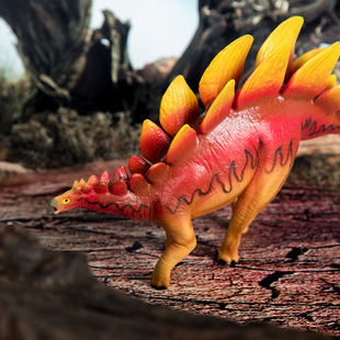侏罗纪实世界实心剑龙仿真恐龙玩具tpr环保材料包铸动物模型