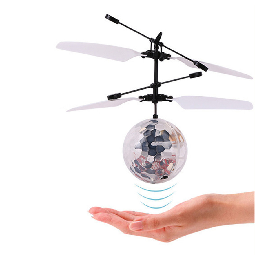 跨境爆款水晶球感应飞行器 七彩悬浮遥控飞行球遥控广场玩具代发
