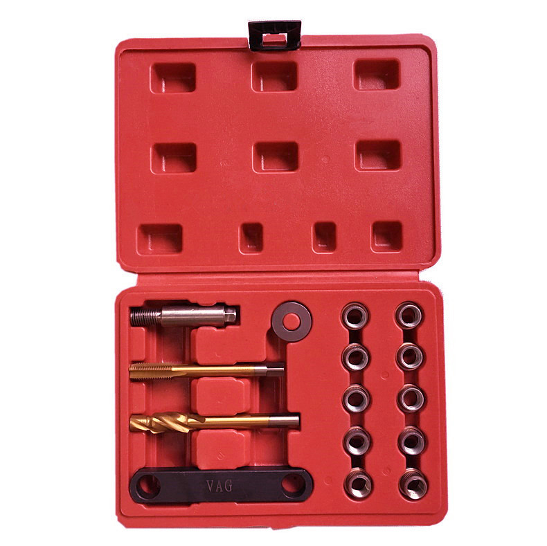 15pc刹车卡钳牙齿螺纹维修工具刹车牙纹修复器专业维修工具