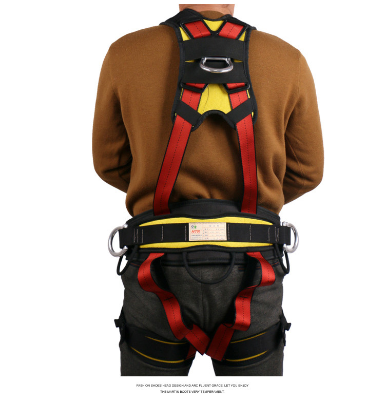 耐特尔双背式全身安全带登山攀岩安全带高空作业建筑安全带厂家