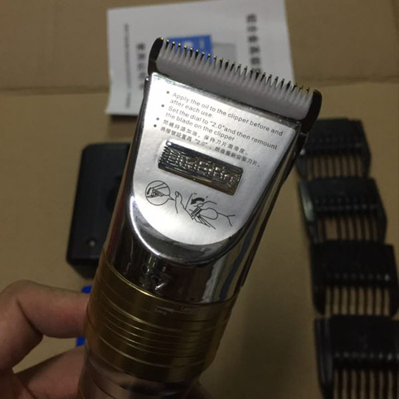 华尔博f10小钢炮铝合金电推剪双电池动力强劲发廊家用理发器