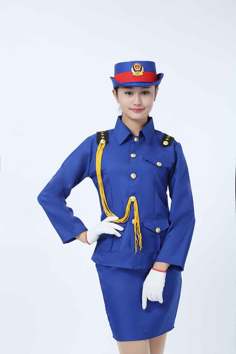 成人升旗手三军仪仗队演出服海陆空军装男女军鼓乐队合唱服装礼服