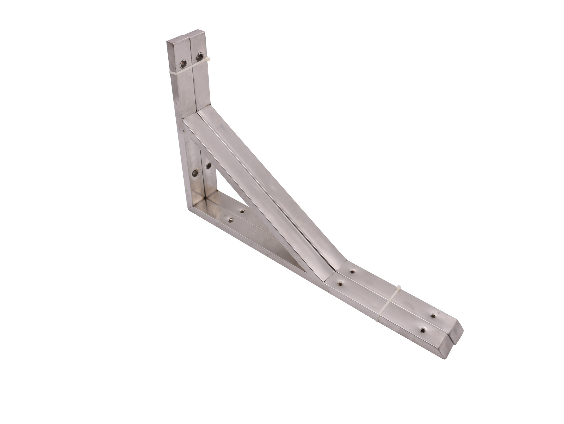 不锈钢支架加厚带撑方管固定置物18寸支撑架墙上不锈钢固定支架