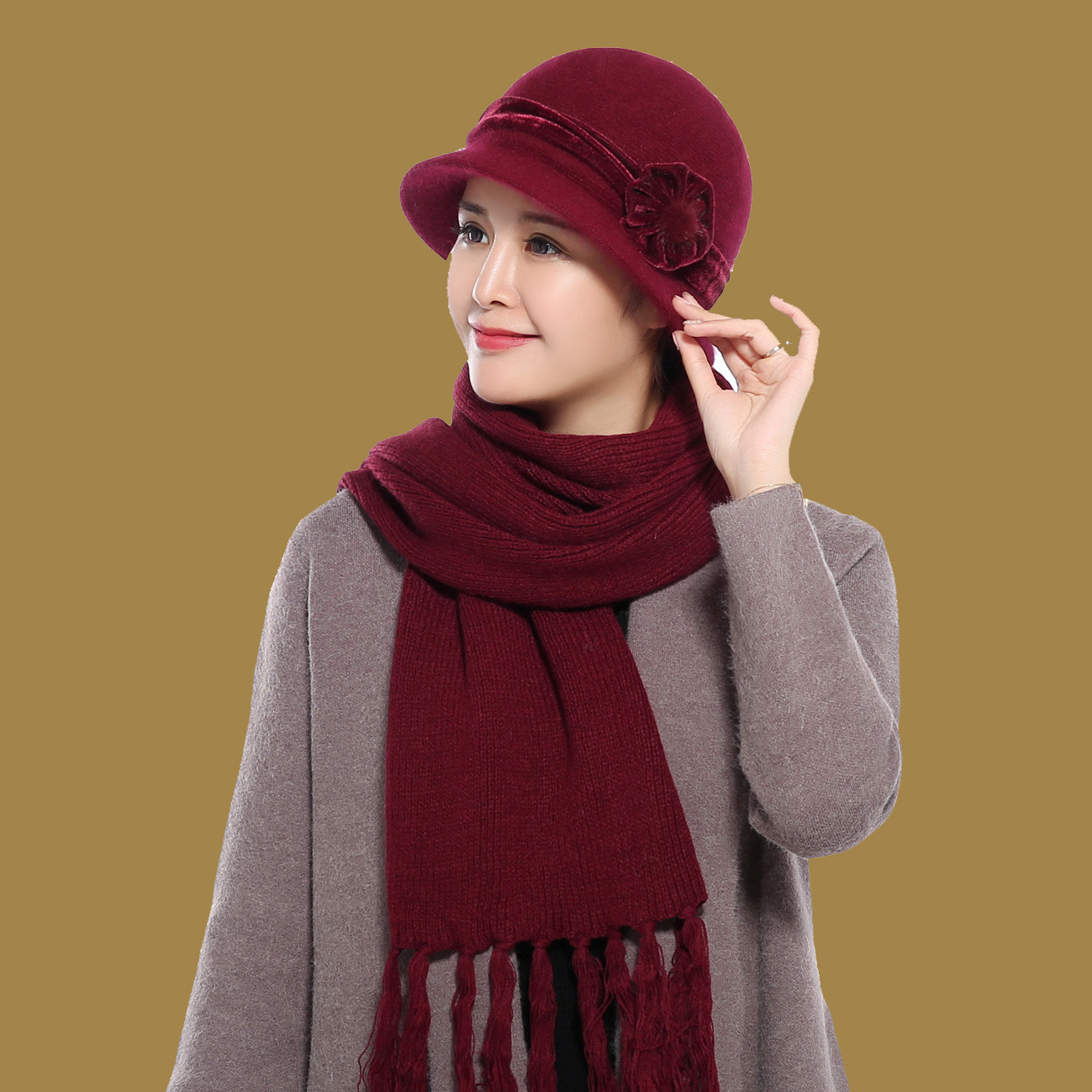 冬季保暖围巾 自由搭配时尚饰品 帽子 潮伴侣