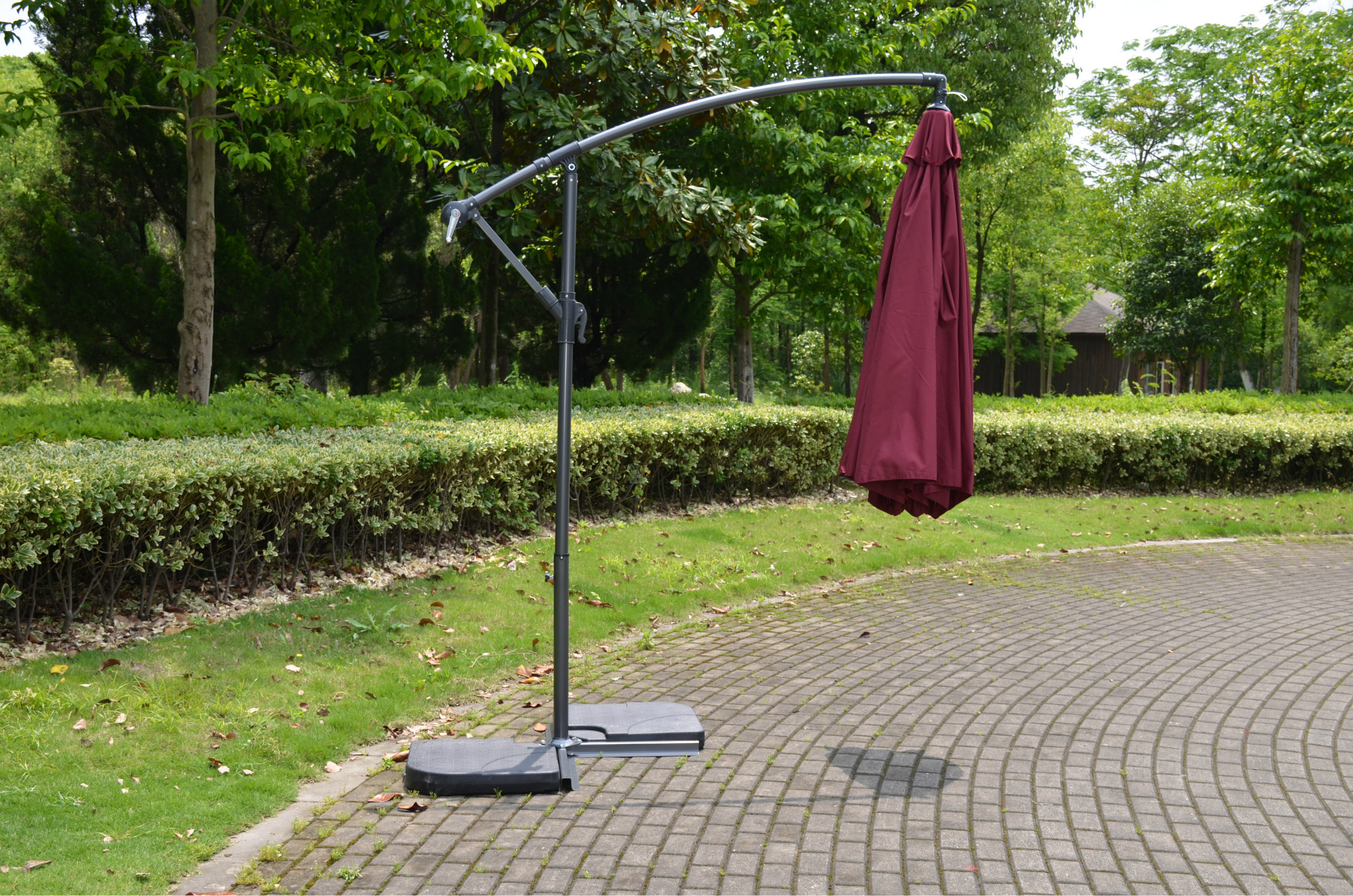 热销3米8骨香蕉伞侧边伞户外伞防风防水休闲庭院伞一件代发可定制